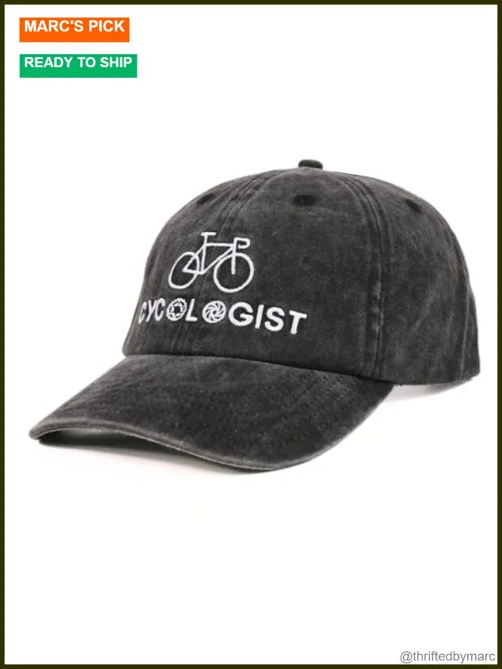 Cyclist Hat - Road Cycling Embroidered Baseball Cap for Men
